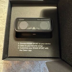 Cleer Black Wireless Earbuds with Charging Case